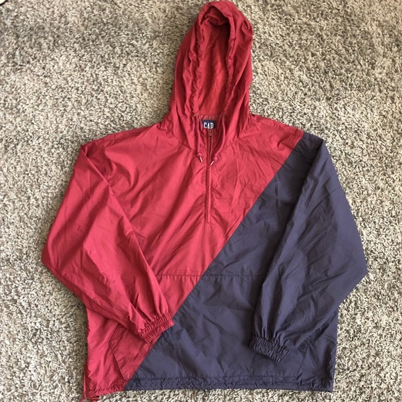 GAP Other - SOLD Vintage Gap Pull Over Wind Breaker Hoodie